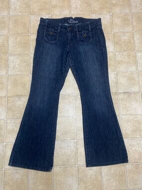 2/$40 The Diva Old Navy Dark Blue Flare Jeans Size 12